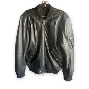 DIESEL 2016 L-kit Leather Bomber Jacket